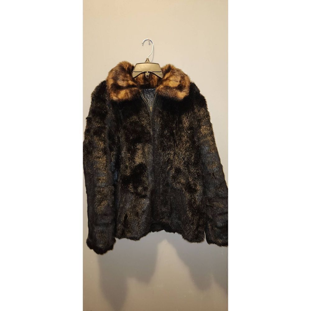 Faux Fur And Leather Reversible Bomber Jacket